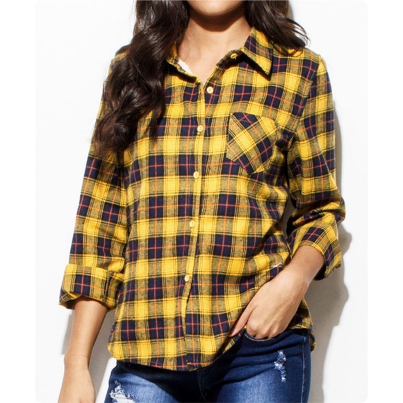 Last☝️ Sherpa Lined Flannel Plaid Shirt Jacket Top - Picture 2 of 8